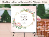 Portable Folding Metal Tripod Easel for Wedding Signs, Posters & Art Displays Adjustable Height, V1107-CS-BXSZJ