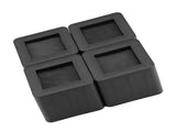 4pcs Set Furniture Leg Risers PP Plastic NOn Slip Riser for Table Desk Bed Sofa Black Color V1294-YM0901-JY05059