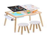 Kids Sensory Table & Chair Set Sand Water Play Table with 2 Storage Bins V952-GGZZDZHK2129ZA1KCV0