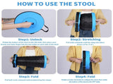 Upgraded Collapsible Stool, Folding Chair with Switch Lock - Prodable Camping Stool with Load V1370-AZ4-07042