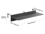 Balcony Hanging Table, 12 x 48 in Folding Balcony Railing Table, Outdoor Balcony Bar Table for V952-FXGZMZ12INCH0ANITV0