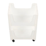 Storage Cart Large Capacity Thickened Mobile Storage Rack with Lockable Casters for Books Toys V1294-YM0901-3117230188511