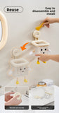 3 PCS Cute Suction Cup Bathroom Organizer Wall Mounted Toothbrush Holder No Drill Storage Caddy with V888-ELOSUNG41526