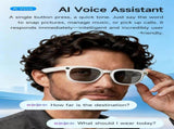 Dth03 AI Smart Sunglasses, UV400 Protection Bluetooth Call Audio Glassesblack V1300-DTH03-BLACK