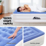 Weisshorn Air Mattress Single Inflatable Bed 46cm Cube Airbed AMAT-CUB01-45-S-BLWH