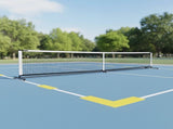 Portable 6.7m Pickleball Net Set Heavy Duty Metal Frame with Wheels V63-953491