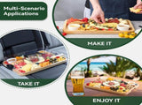 Charcuterie Boards with Lid, Bamboo Cheese Board Set with Locking Lid with Handle, Charcuterie Board V1258-DP02-C-129
