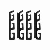 6-Rod Wall Mount Fishing Rod Holder Horizontal Black Fishing Rod Storage Rack V1308-DSZKI-659