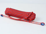 Red 10mm Double Hook Climbing Rope Set - 20m Durable Outdoor Safety Rescue Cord V888-ELOSUNG46799