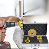 Diamond Drills 4PCS Diamond Hole Saw 25/35/50/68mm Tile Hole Saw Kit Vacuum Brazed Diamond Drill V952-JT420355068MMJN3HV0