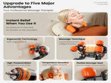 Multi-Functional Full Body Massager with Heat, Flexible Nodes and Quiet Motor for Neck, Back, Waist, V1341-ZY-3M4CB2ER-BEIGE