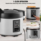 VEVOR Commercial Rice Cooker, 70-Cup Rice Cooker, 15 Liter Large Rice Cooker and Warmer with V952-SYDFBLGS15LL87A7JV3