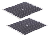 2Pcs 25W Solar Powered Panel 20V 40A Solar Charge Controller Photovoltaic System Set for Boat Car V1294-YM0901-3114210080511
