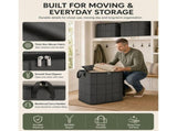 XXL Foldable Storage Bag with Reinforced Handles, 180L Extra Large Capacity Storage Bags, Zippered V1366-AZ2-W-18308
