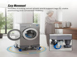 Tooleroo Washing Machine Stand - 200Kg Adjustable Wheeled Fridge Appliance Base V238-SUPDZ-42328625872976