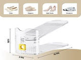Shoe Slots Organizer for Closet, Shoe Stacker Organizer Double Layer Stack Shoe Rack, Shoe Display V1258-DP02-C-625