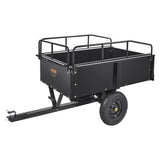 VEVOR Heavy Duty ATV Trailer Steel Dump Cart, 750-Pound 15 Cubic Feet, Garden Utility Trailer with V952-HYTCTPK12CUFTVB4CV0