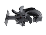 Heat Powered Stove Fan 7 Blade Moon Model Silent Operation Circulating Warm Air Highly Efficient Log V1294-YM0706-3114230120111