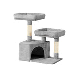 i.Pet Cat Tree 69cm Scratching Post Tower Scratcher Wood Condo House Bed Trees PET-CAT-APS019-GR