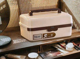 Space-Efficient Portable Folding Tackle Box, 3 Layer Organizer with Dividers, Ideal for Sewing, Art V1192-AZ-W-24373