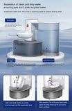 Smart Pet Water Dispenser - Tilted Design, Fresh Water Supply, Automatic Water Bowl for Cats and V888-ELOSUNG10163