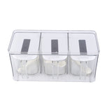 Seasoning Organizer Box Wall Hanging Space Saving Automatic Opening Closing Plastic Spice Pots for V1294-YM0901-3118240039811