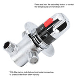 1pc Brass Thermostatic Hot/Cold Water Mixing Temperature Control Valve for Home Water Heater V1294-YM0901-JY03591