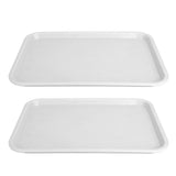 2pcs Food Tray Multifunctional Thickened Slip Resistance Chinese Fast Food Serving Tray for Dining V1294-YM0523-3118220042814