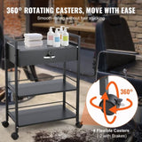 VEVOR Beauty Salon Trolley Cart, 3-Tier Hair Salon Stations Cabinet for Stylist with Lockable V952-SLTCCTKHS1CMNOC7HV0