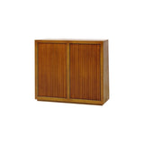 Buffet MDF Brown Colour Two Doors Sideboard Storage Cabinet V43-BFT-TOBY