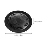 Barbecue Griddle Plate in Black with Slot Design for Secure Cooking on Stove Top V1366-AZ2-W-20431