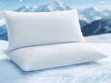 ROOMSENSE Cooling Memory Foam Pillow 2 Pack, Anti-Flattening Bed Pillows for Hot Sleepers, XFKF-PL-1169R-WHX2