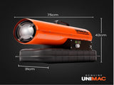 UNIMAC 20KW Portable Industrial Diesel Direct Forced Air Space Heater, Commercial Grade for V219-UMDHVP03A
