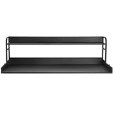Washer Dryer Countertop with Shelf 54"x27" Wooden Washer Dryer Cover Black V952-XYTM54INCHHSDRLVGV0