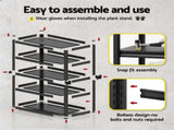 Giantz Garage Shelving 1.8X1.2m Warehouse Rack Storage Shelves Workshop Racks Steel WR-F-12050-180BK