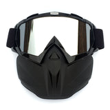 Black Sleek Black Full-Face Snow Goggles with Mirror Lens - Ultimate Protection and Comfort V888-ELOSUNG46664