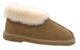 GROSBY Womens Princess UGG Boots Genuine Sheepskin Suede Leather Slippers - Chestnut - 5 V563-GROSBY-401238-CHNT-5