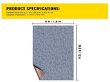 Gray Marine Carpet 6 ft x 39.3 ft Marine Carpeting Marine Grade Carpet for Boats with Waterproof V952-JZXWDTHS1.8X12M01V0