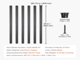 Staircase Balusters 51 Pack, 660 mm Aluminum Stair Balusters, 19 mm Water-Proof Round Metal Spindle V952-YXKLGZL51G26MV0FMV0