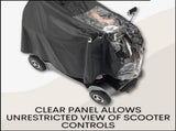 2 Sets, Luxury Poncho for Mobility Scooter, Lightweight Rain Poncho with Window, Universal Fit, V1189-LC-QP-00675
