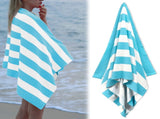 Large Oversized Beach Towel - Big Size Cotton 35 x 70 Inch Striped Pool Towel, Large Cabana Soft V1189-LWWAL-20260401-05588