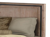 King Size Silver Brush Bed Frame in Acacia Wood Construction V43-BED-SSHK