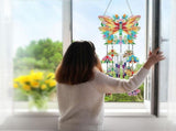DIY Diamond Art Painting Wind Chime, Three Dreamy Sun Catchers with Dot Painting Diamonds, Hanging V1366-AZ2-W-23963