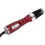 550W Wet Dry Dual Use Hot Hair Dryer Comb Curling Modeling Tools with 3 Level Adjustment RedUK Plug V1294-YM0901-3113200163313