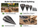 Firewood Auger for Drill,Firewood Auger Bit,Auger Firewood Replacement Tip,Firewood V1369-AZ3-W-08161