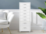 Levede Office Cabinet 8 Drawer Drawers White HO0403-8-WH