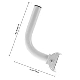 Adjustable Antenna Mount White Iron Wall-Mounted Bracket for Easy Install V1366-AZ2-W-18725