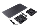 Solar Panel Exhaust Kit 10W Monocrystalline Silent Automatic Charging Solar Panel Powered Vent V1294-YM0901-3111240175511