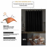 2X Curtains Darkening Thermal Insulated Curtain Panels for Living Room Blue Color Shower Curtain Set V1366-AZ2-W-20620