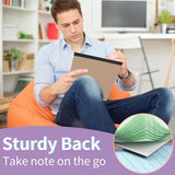 Coloured notepads, set of 3 writing pads 29.5 x 21.4 cm, with micro-perforation and sturdy back, V1188-ZXY-131-200